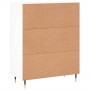 Aparador de madera de ingeniería blanco 69,5x34x90 cm de vidaXL, Aparadores - Ref: Foro24-830236, Precio: 112,74 €, Descuento: %