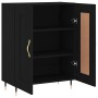 Aparador de madera de ingeniería negro 69,5x34x90 cm de vidaXL, Aparadores - Ref: Foro24-830173, Precio: 55,03 €, Descuento: %