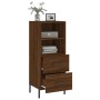 Oak brown engineered wood sideboard 34.5x34x90 cm by vidaXL, Sideboards - Ref: Foro24-828683, Price: 71,99 €, Discount: %