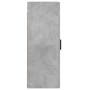 Armario de pared gris hormigón 34,5x34x90 cm de vidaXL, Aparadores - Ref: Foro24-828872, Precio: 59,40 €, Descuento: %