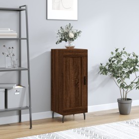 Oak brown engineered wood sideboard 34.5x34x90 cm by vidaXL, Sideboards - Ref: Foro24-830467, Price: 65,99 €, Discount: %