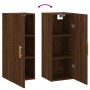 Oak brown wall cabinet 34.5x34x90 cm by vidaXL, Sideboards - Ref: Foro24-828851, Price: 45,75 €, Discount: %