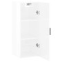 Armario de pared blanco brillante 34,5x34x90 cm de vidaXL, Aparadores - Ref: Foro24-828854, Precio: 49,82 €, Descuento: %