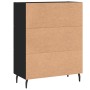 Engineered wood black sideboard 69.5x34x90 cm by vidaXL, Sideboards - Ref: Foro24-830277, Price: 97,27 €, Discount: %