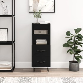 Black plywood sideboard 34.5x34x90 cm by vidaXL, Sideboards - Ref: Foro24-828661, Price: 61,99 €, Discount: %