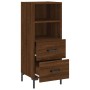 Aparador madera de ingeniería marrón roble 34,5x34x90 cm de vidaXL, Aparadores - Ref: Foro24-828675, Precio: 67,99 €, Descuen...