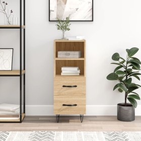 Sonoma oak plywood sideboard 34.5x34x90 cm by vidaXL, Sideboards - Ref: Foro24-828663, Price: 59,45 €, Discount: %