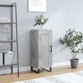 Concrete gray plywood sideboard 34.5x34x90 cm by vidaXL, Sideboards - Ref: Foro24-830472, Price: 60,99 €, Discount: %