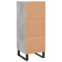 Aparador de madera contrachapada gris hormigón 34,5x34x90 cm de vidaXL, Aparadores - Ref: Foro24-830472, Precio: 60,49 €, Des...