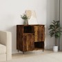 Aparador madera contrachapada color roble ahumado 60x35x70 cm de vidaXL, Aparadores - Ref: Foro24-831185, Precio: 57,57 €, De...