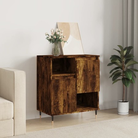 Aparador madera contrachapada color roble ahumado 60x35x70 cm de vidaXL, Aparadores - Ref: Foro24-831185, Precio: 71,99 €, De...