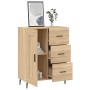 Aparador de madera de ingeniería roble Sonoma 69,5x34x90 cm de vidaXL, Aparadores - Ref: Foro24-830279, Precio: 69,36 €, Desc...