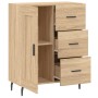 Aparador de madera de ingeniería roble Sonoma 69,5x34x90 cm de vidaXL, Aparadores - Ref: Foro24-830279, Precio: 69,36 €, Desc...