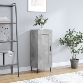 Concrete gray plywood sideboard 34.5x34x90 cm by vidaXL, Sideboards - Ref: Foro24-830464, Price: 59,99 €, Discount: %