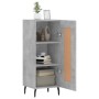 Aparador de madera contrachapada gris hormigón 34,5x34x90 cm de vidaXL, Aparadores - Ref: Foro24-830464, Precio: 59,74 €, Des...