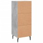 Concrete gray plywood sideboard 34.5x34x90 cm by vidaXL, Sideboards - Ref: Foro24-830464, Price: 59,74 €, Discount: %