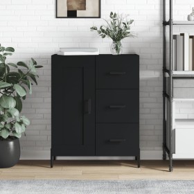 Black engineered wood sideboard 69.5x34x90 cm by vidaXL, Sideboards - Ref: Foro24-830269, Price: 107,30 €, Discount: %