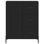 Aparador de madera de ingeniería negro 69,5x34x90 cm de vidaXL, Aparadores - Ref: Foro24-830269, Precio: 103,37 €, Descuento: %