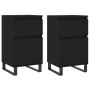 Sideboards 2 pcs black engineered wood 40x35x70 cm by vidaXL, Sideboards - Ref: Foro24-831167, Price: 101,56 €, Discount: %