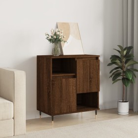 Oak brown plywood sideboard 60x35x70 cm by vidaXL, Sideboards - Ref: Foro24-831187, Price: 59,45 €, Discount: %