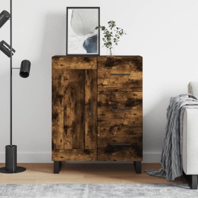 Smoked oak engineered wood sideboard 69.5x34x90 cm by vidaXL, Sideboards - Ref: Foro24-830289, Price: 71,99 €, Discount: %