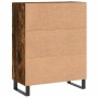 Aparador de madera de ingeniería roble ahumado 69,5x34x90 cm de vidaXL, Aparadores - Ref: Foro24-830289, Precio: 71,03 €, Des...