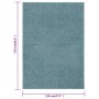 Blauer Kurzflorteppich 120x170 cm von vidaXL, Teppiche - Ref: Foro24-340347, Preis: 46,15 €, Rabatt: %