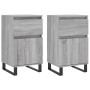 Aparadores 2 uds madera de ingeniería gris Sonoma 40x35x70 cm de vidaXL, Aparadores - Ref: Foro24-831177, Precio: 101,18 €, D...