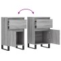 Aparadores 2 uds madera de ingeniería gris Sonoma 40x35x70 cm de vidaXL, Aparadores - Ref: Foro24-831177, Precio: 101,18 €, D...