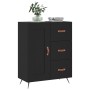 Black engineered wood sideboard 69.5x34x90 cm by vidaXL, Sideboards - Ref: Foro24-830229, Price: 92,27 €, Discount: %