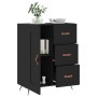 Black engineered wood sideboard 69.5x34x90 cm by vidaXL, Sideboards - Ref: Foro24-830229, Price: 92,27 €, Discount: %