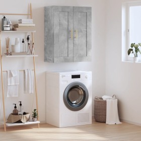 Concrete gray engineered wood wall cabinet 69.5x34x90 cm by vidaXL, Sideboards - Ref: Foro24-830368, Price: 53,76 €, Discount: %