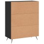 Black engineered wood sideboard 69.5x34x90 cm by vidaXL, Sideboards - Ref: Foro24-830229, Price: 92,27 €, Discount: %