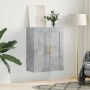 Armario de pared madera ingeniería gris hormigón 69,5x34x90 cm de vidaXL, Aparadores - Ref: Foro24-830368, Precio: 53,68 €, D...