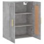 Armario de pared madera ingeniería gris hormigón 69,5x34x90 cm de vidaXL, Aparadores - Ref: Foro24-830368, Precio: 53,68 €, D...