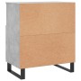 Aparador de madera contrachapada gris hormigón 60x35x70 cm de vidaXL, Aparadores - Ref: Foro24-831200, Precio: 64,17 €, Descu...