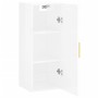 Armario de pared blanco brillante 34,5x34x90 cm de vidaXL, Aparadores - Ref: Foro24-828846, Precio: 48,84 €, Descuento: %