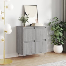 Gray Sonoma plywood sideboard 60x35x70 cm by vidaXL, Sideboards - Ref: Foro24-831210, Price: 69,99 €, Discount: %