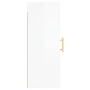 Armario de pared blanco brillante 34,5x34x90 cm de vidaXL, Aparadores - Ref: Foro24-828846, Precio: 48,84 €, Descuento: %