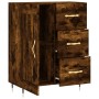 Aparador de madera de ingeniería roble ahumado 69,5x34x90 cm de vidaXL, Aparadores - Ref: Foro24-830241, Precio: 72,68 €, Des...