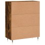 Aparador de madera de ingeniería roble ahumado 69,5x34x90 cm de vidaXL, Aparadores - Ref: Foro24-830241, Precio: 72,68 €, Des...