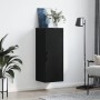 Black wall cabinet 34.5x34x90 cm by vidaXL, Sideboards - Ref: Foro24-828877, Price: 51,73 €, Discount: %