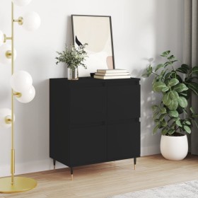 Black plywood sideboard 60x35x70 cm by vidaXL, Sideboards - Ref: Foro24-831205, Price: 65,41 €, Discount: %