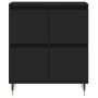 Black plywood sideboard 60x35x70 cm by vidaXL, Sideboards - Ref: Foro24-831205, Price: 65,98 €, Discount: %