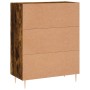 Aparador de madera de ingeniería roble ahumado 69,5x34x90 cm de vidaXL, Aparadores - Ref: Foro24-830249, Precio: 65,64 €, Des...