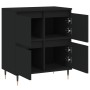 Black plywood sideboard 60x35x70 cm by vidaXL, Sideboards - Ref: Foro24-831205, Price: 65,98 €, Discount: %