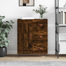 Sideboard aus geräuchertem Eichenholzwerkstoff, 69,5 x 34 x 90 cm von vidaXL, Sideboards - Ref: Foro24-830233, Preis: 65,51 €...