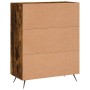 Aparador de madera de ingeniería roble ahumado 69,5x34x90 cm de vidaXL, Aparadores - Ref: Foro24-830233, Precio: 65,45 €, Des...