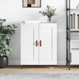 Glossy white plywood sideboard 69.5x34x90 cm by vidaXL, Sideboards - Ref: Foro24-830166, Price: 67,77 €, Discount: %