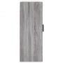 Armario de pared madera ingeniería gris Sonoma 69,5x34x90 cm de vidaXL, Aparadores - Ref: Foro24-830386, Precio: 67,69 €, Des...